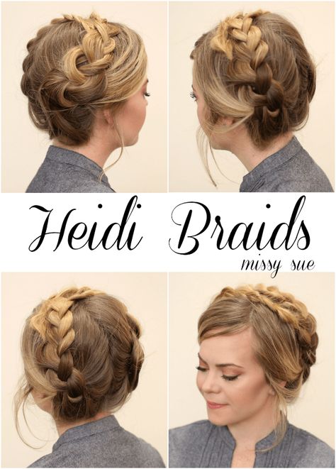 heidi-braids-missy-sue-blog German Braids Hairstyles, German Hairstyle, Oktoberfest Hair, French Braids Tutorial, Loose French Braids, French Braid Ponytail, Hairstyles Braid, Hairstyle Tips, Athletic Hairstyles