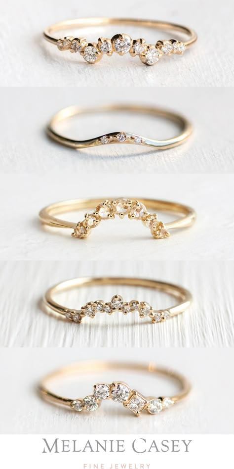 Delicate Gold Wedding Band, Rose Gold Stackable Wedding Band, Wedding Bands For Vintage Rings, Wedding Band For Vintage Engagement Ring, Wedding Bands Curved With Engagement Ring, Unique Rose Gold Wedding Band, Vintage White Gold Wedding Bands, Yellow Gold And White Gold Wedding Rings, Mens White Gold Wedding Rings