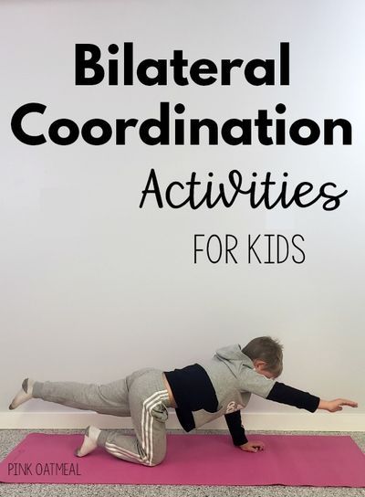 This contains: Bilateral Coordination Videos, Bilateral Coordination Activities, Bilateral Coordination Exercises Proximal Stability Activities, Bilateral Coordination Activities, Vision Therapy Activities, Proprioceptive Activities, Pediatric Physical Therapy Activities, Brain Gym Exercises, Pink Oatmeal, Coordination Exercises, Brain Gym For Kids