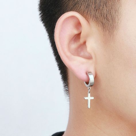 Dangle Cross Earring Tag a friend who would love this! FAST US Shipping Get it here ——> https://prehype.shop/dangle-cross-earring/ #buynow #newarrivals Dangle Cross Earrings, Punk Earrings, Popular Jewelry, Trendy Earrings, Cross Earrings, Gold Cross, Stainless Steel Earrings, Ear Studs, Cross Pendant