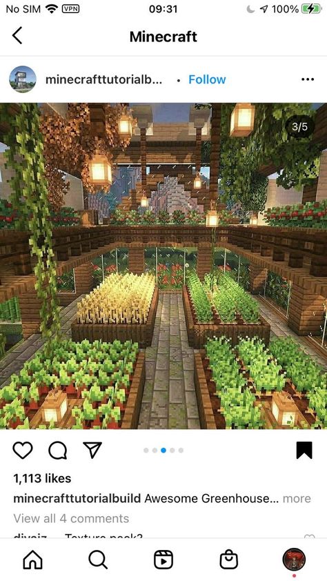 Minecraft Farm On Hill, Minecraft Building Ideas No Texture Pack, Farming Minecraft Ideas, Minecraft Farm Inspiration, Minecraft Storage Building Exterior, Minecraft Cottage Farm, Midieval Architecture, Minecraft Village Inspiration, Minecraft House Inspiration Cottage