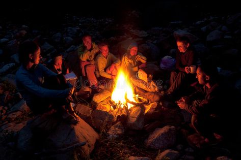 People near campfire in forest. Group of backpackers relaxing near campfire afte , #Ad, #Group, #backpackers, #forest, #People, #campfire #ad Free Stock Photos People, Children Of Eden, The Oregon Trail, Halloween Traditions, Camping Locations, Forest Fire, Camping With Kids, Summer Camp, Fun To Be One