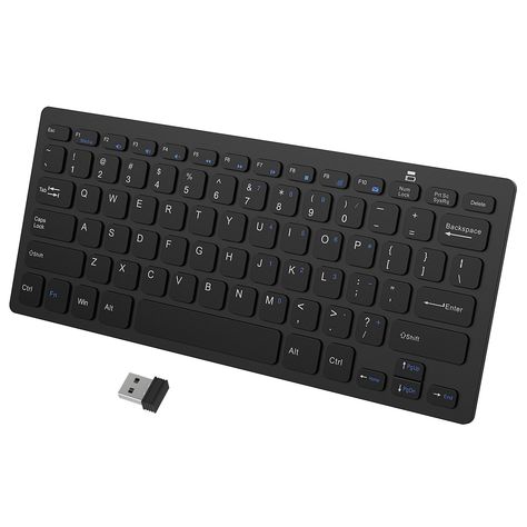 JETech Ultra-Slim 2.4G Wireless Keyboard for Windows (Black) - 2160,#Slim, #JETech, #Ultra, #Wireless Key Cap, Wireless Keyboard, Bluetooth Keyboard, Wireless Technology, Wireless Mouse, Tablet Laptop, Wireless Bluetooth, Computer Keyboard, Taiwan