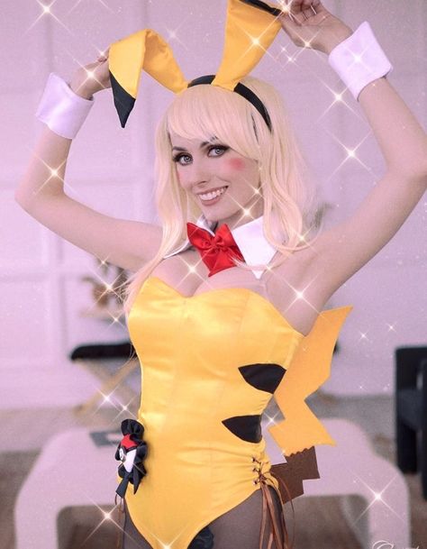 🎭BunnyGirl Character CosPlay Pikachu Cosplay, Power Rangers Cosplay, Character Cosplay, Barbie Halloween, Bunny Suit, Pokemon Cosplay, Halloween 2, Bunny Girl, Cool Costumes