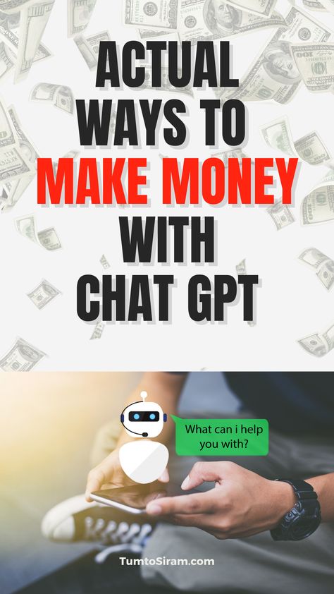 How to Make Money With Chat GPT [The Truth You Need] Ways To Get Money, Social Media Jobs, Money Making Hacks, Business Loans, Ways To Make Money, Personal Loans, Remote Jobs, How To Get Money, Work From Home Jobs