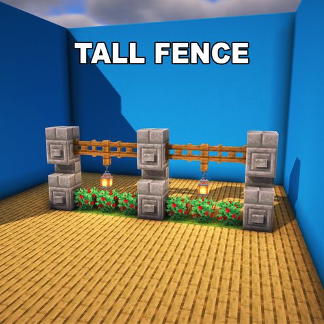 Minecraft Tall Fence ✅ Follow for OP Minecraft Builds 📢 Share with your Friends 💬 Rate this Build 1-10 🔖Tags 🔖 #minecraft #minecraftbuilds #minecrafters #minecraftpe #minecraftmemes #mınecraftideas #minecraftbuild #minecraftbuilding #minecraftbuilding #minecrafttutorial #minecraftonly #mcpe #minecraftpc #minecraftcreations #minecraftdaily #minecraftdesign #minecraftjava #minecrafts #minecraftyoutuber #gaming Minecraft Building Ideas Fence, Minecraft Fence Ideas, Minecraft Pasta, Tall Fence, Minecraft House, Minecraft Memes, Minecraft Pe, Minecraft Architecture, Minecraft Tutorial