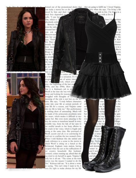 "Dress like Jade" by thejadewest ❤ liked on Polyvore featuring Kate Spade, AllSaints, Alexon, Old Navy, Daytrip, victorious, bade, liz gillies, jade west and elizabeth gillie Black Inspired Outfits, Jade West Style, West Outfit, Black Skirt Outfits, Jade West, Liz Gillies, Cute Style, Gothic Outfits, Goth Outfits