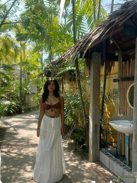 Beach Aesthetic Vacation, Thailand Outfits Aesthetic, Beach Outfit Philippines, Big Island Outfits, Island Outfits Aesthetic, Krabi Thailand Outfit, Tropical Life Aesthetic, Island Trip Outfit, Island Gyal Outfits