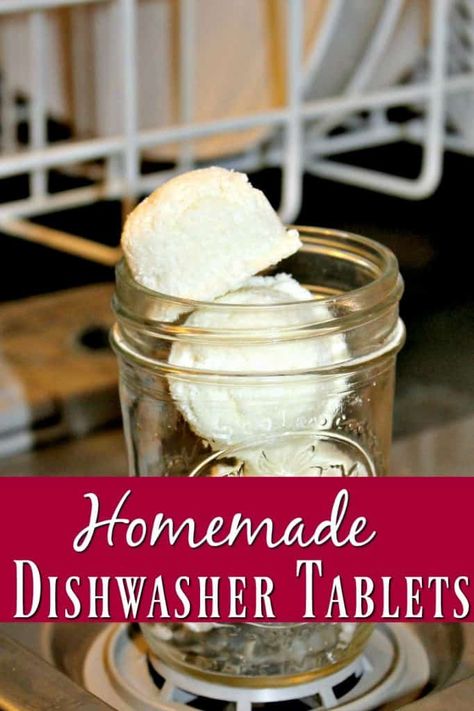 Homemade Cleaner Recipe - Homemade Dishwasher Tablets Homemade Dishwasher Tablets, Diy Dishwasher Tablets, Homemade Dishwasher Detergent, Homemade Cleaner, Homemade Cleaning Recipes, Homemade Cleaners Recipes, Diy Cleaning Products Recipes, Cleaning Stuff, Homemade Cleaners