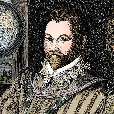 8 Famous Pirates from History - HISTORY Sir Francis Drake, Jack Johns, Pirate History, Francis Drake, Famous Pirates, Spanish Armada, Golden Age Of Piracy, Uk History, National Heroes