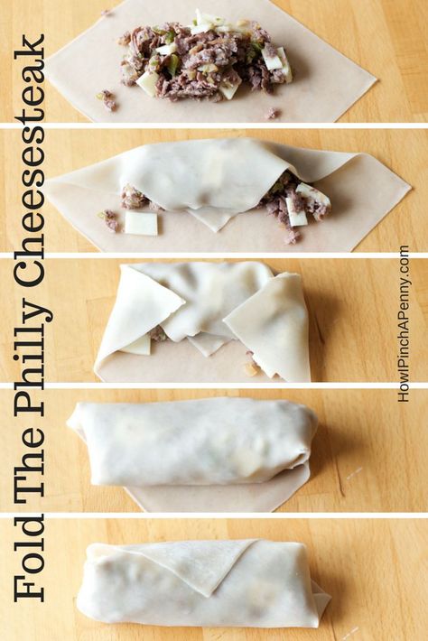 Philly Cheesesteak Egg Rolls, Egg Roll Wrapper, Egg Roll Recipe, Egg Roll Ingredients, Homemade Egg Rolls, Won Ton, Cheese Steak, Philly Cheese, Egg Roll Recipes