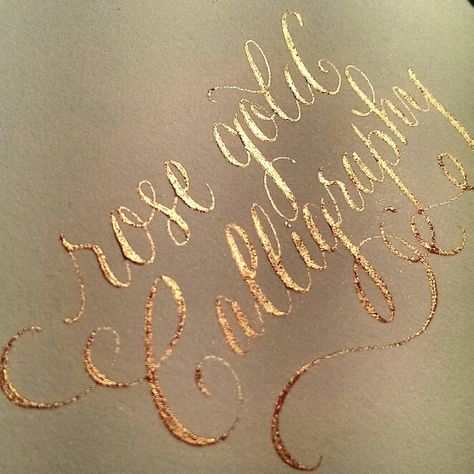 Rose Gold Calligraphy #watters #wedding #rosegold www.pinterest.com/wattersdesigns/  #RePin by The Paperbox - The UK's premiere supplier of #Wedding #Stationery, top quality #card, card blanks, #paper and #envelopes ThePaperbox.co.uk Long Wedding Tables, Ink Calligraphy, Pretty Writing, Long Tables, Hand Lettering Inspiration, Gold Calligraphy, Calligraphy Ink, How To Write Calligraphy, Copper Art