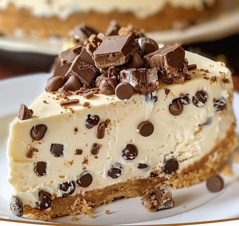 This post may contain affiliate links learn more     Indulging in dessert is one of life’s sweetest pleasures, and this Cookie Dough Cheesecake combines two beloved treats into one delectable ... Read more Cookie Dough Cheesecake Recipes, Chocolate Chip Cookie Crust, Smooth Cheesecake, Chocolate Chip Cookie Dough Cheesecake, Cookie Dough Pie, Cookie Dough Cheesecake, Graham Cracker Crust Pie, Cracker Crust, Sweet Cookies