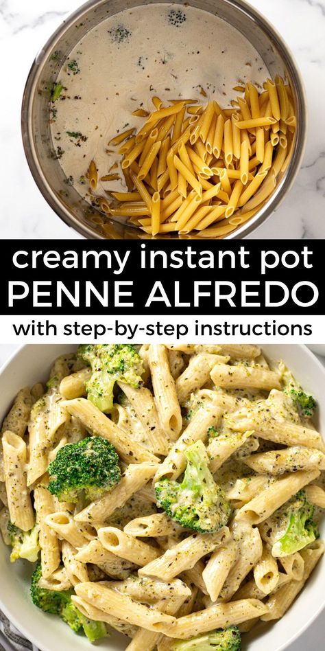 This instant pot pasta is one of the quickest, easiest meals ever which makes it one of my favorites on a busy weeknight! This creamy garlic pasta comes together in just minutes and is loaded with tons of nutty Parmesan flavor along with tender-crisp broccoli. Easiest Meals, Instant Pot Pasta, Pasta With Broccoli, Creamy Garlic Pasta, Instant Pot Pasta Recipe, Pot Noodle, Vegetarian Instant Pot, Countertop Ideas, Garlic Pasta