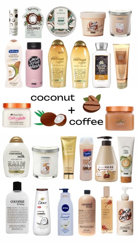 #showerroutine #coffee #coconut #aesthetic To Good To Be True, Coconut Aesthetic, Coffee Coconut, Haut Routine, Sephora Skin Care, Fragrances Perfume Woman, Body Hygiene, Hygiene Care, Shower Skin Care