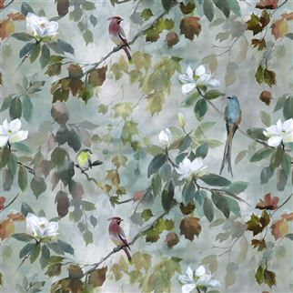 Maple Tree Sepia Fabric | Designers Guild Tricia Guild, Elegant Curtains, How To Hang Wallpaper, How To Make Curtains, Store Design Interior, Maple Tree, Painting Studio, Fabric Birds, Made To Measure Curtains