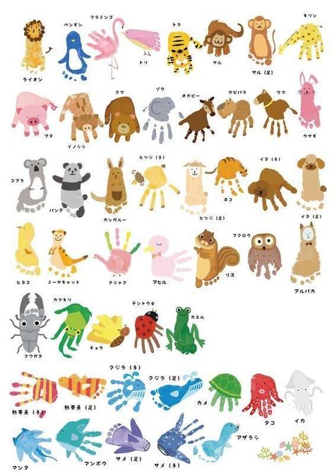 Hand Print Art, Baby Art Projects, Footprint Crafts, Footprint Art, Handprint Crafts, Daycare Crafts, Handprint Art, Toddler Art, Different Kinds