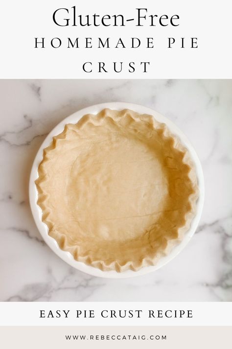 Gluten Free Pie Crust Easy, Homemade Pie Crust Easy, Easy Homemade Pie Crust, Dairy Free Pie Crust, Gluten Free Thanksgiving Recipes, Pie Crust Recipe Easy, Homemade Pie Crust, Gluten Free Pie Crust, Easy Pie Crust