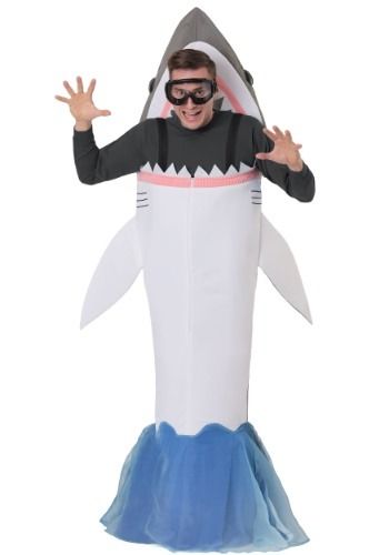 Diver Costume, Sea Creature Costume, Birthday Fancy, Shark Attacks, Shark Costume, Ocean Swimming, Costume College, Man Eating, Shark Costumes