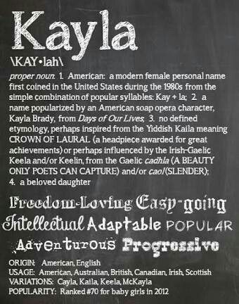 Wow the definitiom of Kayla Kayla Name Meaning, Kayla Name, English Surnames, Baby Boy Name, Names Girl, Boy Name, Old Names, Print Typography, Name Print