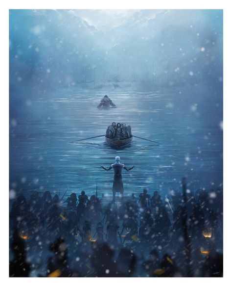 Hardhome - by Andy Fairhurst - Album on Imgur Knight King Game Of Thrones, Night King Tattoo, Hardhome Game Of Thrones, Game Of Thrones Night King, Game Of Thrones Illustrations, Game Of Thrones Wallpaper, Game Of Thrones Fan Art, Dessin Game Of Thrones, Knight King