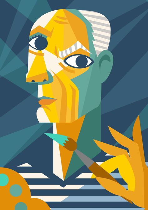 Cubist Portraits, Picasso Cubism, Picasso Portraits, Art Picasso, Pablo Picasso Paintings, Art Style Challenge, Picasso Paintings, Picasso Art, How To Get Better