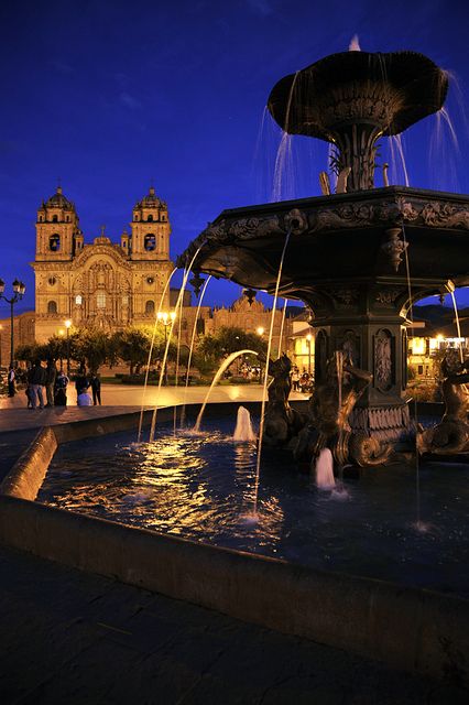 The Church of La Compañia, Plaza de Armas, Cusco_ Peru America Latina, Cusco Peru, Visual Board, Machu Picchu, Super Heroes, The Church, South America, Places Ive Been, Peru