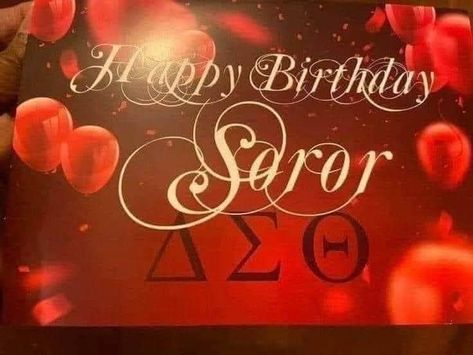 Happy Birthday Soror Dst, Delta Paraphernalia, African American Birthday Cards, Happy Birthday Lines, Delta Sigma Theta Apparel, Holiday Meme, Sorority Pictures, Happy Founders Day, Delta Sigma Theta Gifts