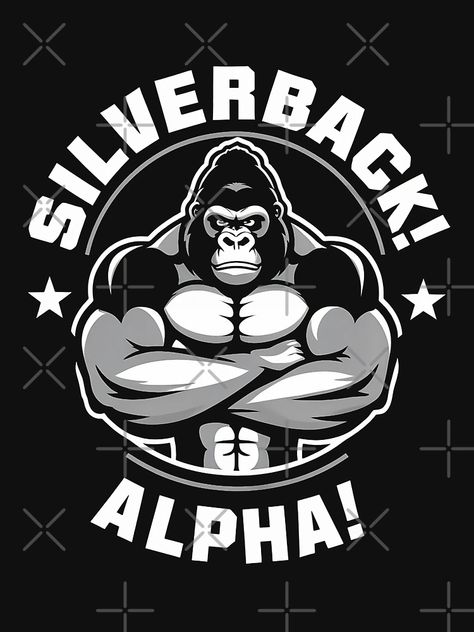 "Silverback Gym" Essential T-Shirt for Sale by GreenGym | Redbubble Gorilla Gym, Silverback Gorilla, Exercise Muscle, Gym Poster, Gym Wall, Power Animal, Gym Essentials, Gym Design, Fitness Workout