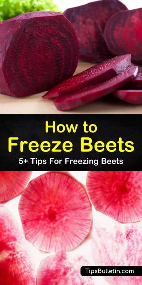 How To Freeze Beets, Freezing Beets, Freeze Fruit, Cooked Beets, Cooking Beets, Freezing Vegetables, Raw Beets, Beet Smoothie, Fresh Beets