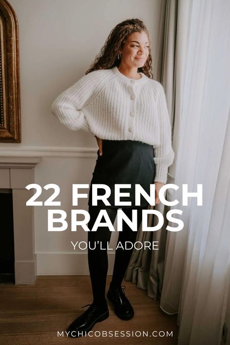 There are many other French clothing brands to have on your radar to master the French girl style! On this list, you will see more than just the typical designer brands because high-street French labels like Isabel Marant, Marie Marot, and Musier Paris exist. Discover more French clothing brands to give your closet some je ne sais quoi. French Brands Clothing, Quality Clothing Brands For Women, French Fashion Aesthetic, Grooming Tips For Women, Marie Marot, French Labels, Musier Paris, French Style Clothing, French Clothing Brands