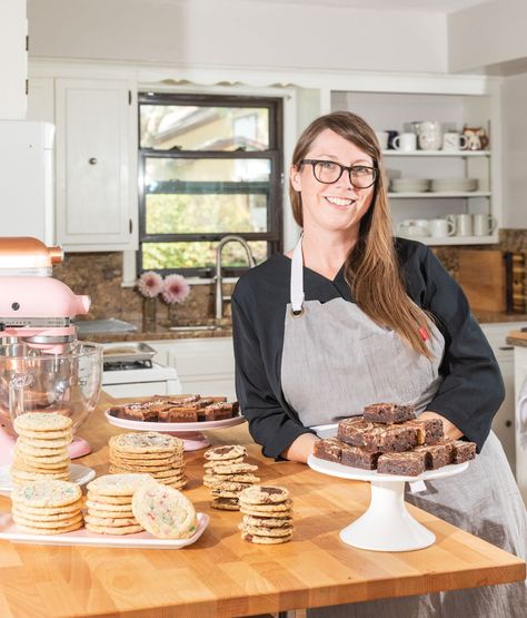 Sarah Kieffer in her kitchen Neapolitan Cookie, Chipless Cookies, Neapolitan Cookies, Easy Danish, Zoe Bakes, Chunky Cookies, Vanilla Bean Blog, Sarah Kieffer, Espresso Buttercream