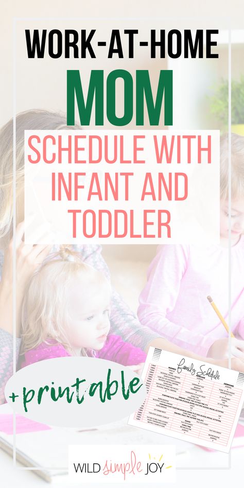 Stay at Home Mom Schedule with Infant and Toddler, plus printable! Wondering what a typical schedule looks like as a stay or work at home mom with an infant and toddler? Baby schedule, toddler schedule, family schedule with infant and toddler, printable schedule, download schedule, schedule template, free template for schedule, productivity, daily routines for stay at home mom, daily routines for toddler. Wild Simple Joy. #stayathomemom #schedule #familyschedule #dailyroutine Template For Schedule, Stay At Home Mom Schedule, Stay At Home Mom Quotes, Printable Schedule, Toddler Routine, Mom Routine, Toddler Schedule, Week Schedule, Mom Schedule