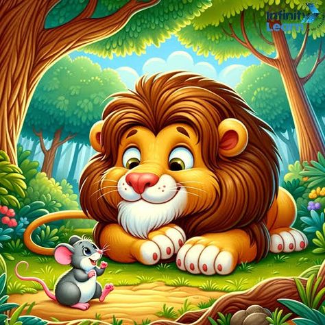 Rabbit And Tortoise, The Lion And The Mouse, Teachers Day Greetings, Lion And The Mouse, African Plains, Dinosaur Printables, Mouse Pictures, Tom And Jerry Cartoon, Lion Pictures