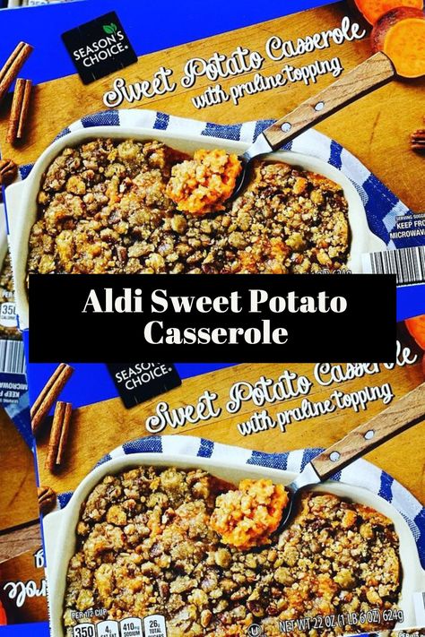 Aldi sells a sweet potato casserole as a Special Find. The official name of Aldi’s sweet potato casserole is Sweet Potato Casserole with Praline Topping by Season’s Choice. Sweet Potato Cassarole, Traditional Thanksgiving Recipes, Freeze Sweet Potatoes, Aldi Recipes, Sweet Potato Recipes Casserole, Fall Cooking, Cranberry Sauce Homemade, Thanksgiving Dishes, Thanksgiving Side