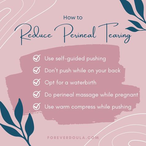 Prevent Tearing During Labor, Birth Support, Perineal Massage, Birth Tips, Pregnancy Facts, Stages Of Labor, Warm Compress, Water Birth, Postpartum Doula