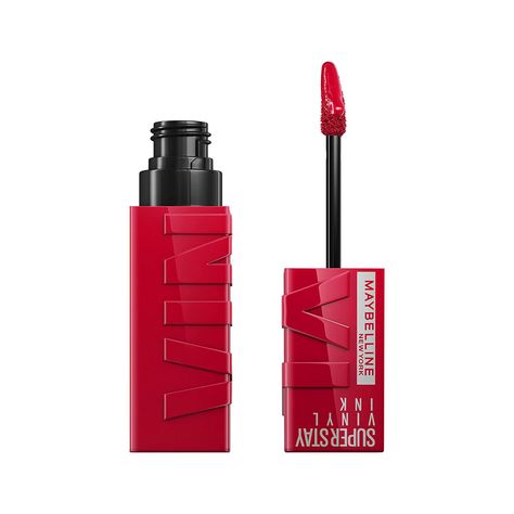 17 New Beauty Products That Are Guaranteed to Become Staples in Your Spring Routine Best Drugstore Red Lipstick, Wine Red Lipstick, Superstay Maybelline, Maybelline Lip, Burgundy Lipstick, Vegan Art, Bright Lipstick, Maybelline Superstay, Long Wear Lipstick