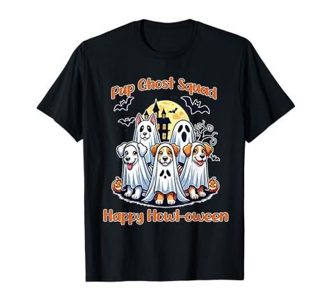 Pup Ghost Squad - Happy Howl-oween Fun for Halloween T-Shirt Rehab Nursing, Life Book, Funny Costumes, Autumn T Shirts, Book Tshirts, Fall Prevention, Reading Books, Halloween T Shirt, Halloween Ghost