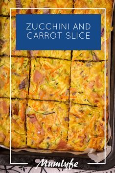 Zucchini And Carrot Slice, Vegetable Bake Recipes, Savoury Slice, Vegetable Slice, Recipes Zucchini, Zucchini Slice, The Lunchbox, Breakfast Easy, Baked Vegetables