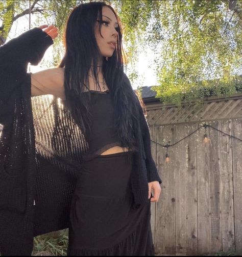 Goth Outfit Inspo, Goth Girl, Looks Black, Fall Fits, Cool Fits, 5 Months, Goth Outfits, Alternative Outfits, Fashion Fits