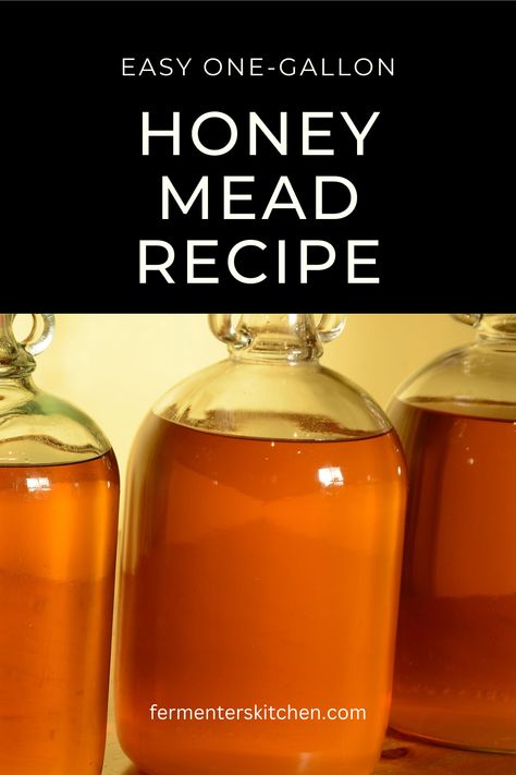 Mead Recipe 1 Gallon Honey, Easy Mead Recipe, How To Make Honey Mead, Homemade Mead How To Make, How To Make Mead Honey, Diy Mead Recipe, 1 Quart Mead Recipe, How To Make Mead Recipes, Mead Making For Beginners