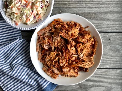 Instant Pot Pulled Pork Tenderloin - The Wandering RD Instant Pot Pulled Pork Tenderloin, Tenderloin Pulled Pork, Homemade Cole Slaw, Tenderloin Tacos, Pressure Cooker Pork Tenderloin, Pork Tenderloin Tacos, Pulled Pork Tenderloin, Instant Pot Pork Tenderloin, Grilled Pork Tenderloin Recipes