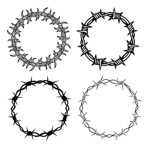 Barbed Wire Around Knee Tattoo, Barb Wire Circle Tattoo, Barb Tattoo Wire, Barbed Wire Circle Tattoo, Barb Wire Elbow Tattoo, Barbed Wire Star Tattoo, Chain Circle Tattoo, Barbed Wire Elbow Tattoo, Barbed Wire Tattoo Men