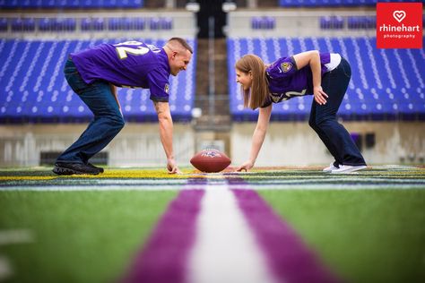 Cute Football Couples, Football Stadium Couple Pictures, Football Couples Pictures, Cute Football Couples Pictures, Stadium Engagement Photos, Engagement Photos Football, Engagement Photos Basketball Theme, Football Stadium Engagement Photos, Football Engagement Pictures