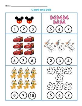 Disney counting Disney Lesson Plans, Disney Numbers, Tk Ideas, Disney Lessons, Disney Activities, Kindergarten Lesson Plans, Counting Activities, Math Activities Preschool, Reading Activities