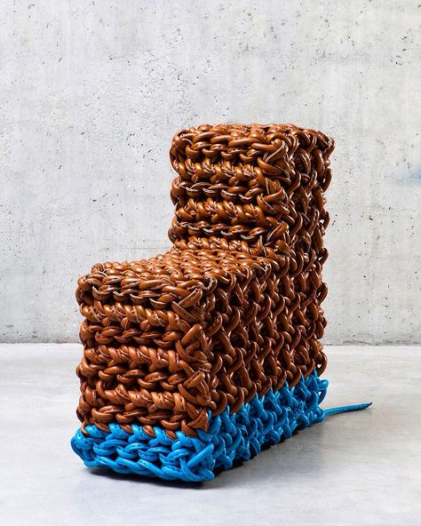 Kwangho Lee. Working in Seoul. on Instagram: “#kwangholee #leather #woven #chair” Korean Furniture, Car Part Furniture, Unique Chair, Korean Design, New Inventions, Lifestyle Art, Design Objects, Best Blogs, Ergonomic Chair