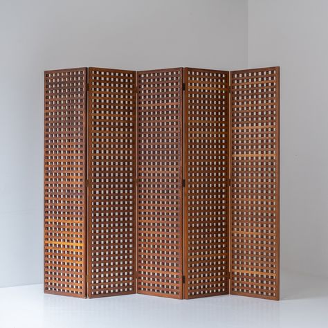 Listed on VNTG.com: Vintage Room divider, France 1960s | #vntg #vintage Vintage Room Divider Ideas, Room Divider Vintage, Mid Century Room, Folding Screen Room Divider, Glass Room Divider, Room Divider Walls, Glass Room, Black Room, Folding Screen