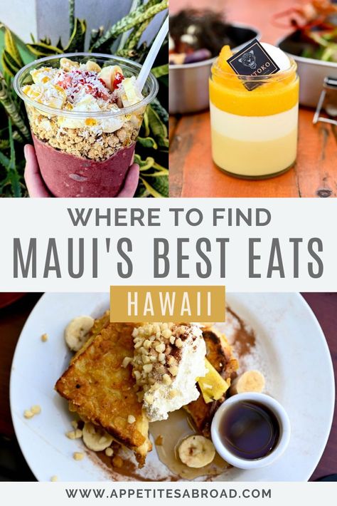 Maui Places To Eat, Best Places To Eat In Maui, What To Do In Maui Hawaii, Maui Hawaii Things To Do In, Best Food In Maui, Maui Adventures, Molokini Crater, Haleakala Sunrise, Kapalua Maui