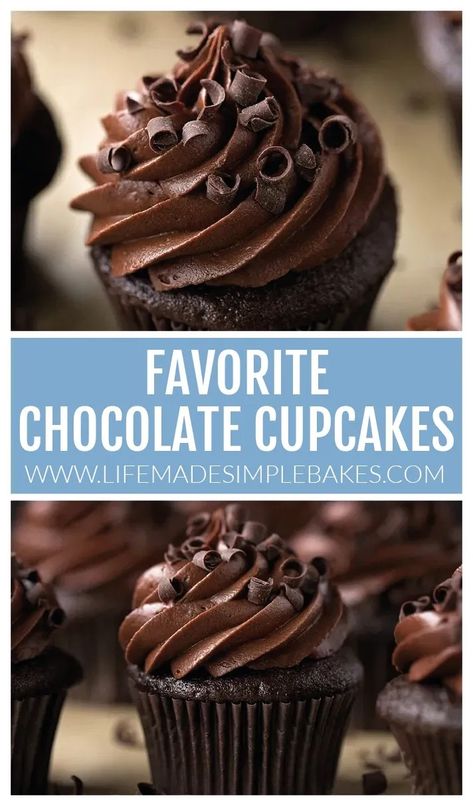 Moist, rich, cupcakes with intense chocolate flavor in every bite. These are the ultimate chocolate cupcakes! #ultimatechocolatecupcakes #chocolatecupcakes #cupcakes #chocolatecake Rich Cupcakes, Chocolate Cupcakes Recipes, Cupcakes With Chocolate Chips, Choc Cupcakes, Chocolate Cupcake Recipe, Best Chocolate Cupcakes, Homemade Chocolate Pudding, Chocolate Chip Cupcakes, Moist Cupcakes