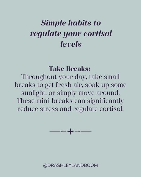 💫Let’s balance that cortisol! I’ve been talking a lot about cortisol in my visits with patients this week. Because ultimately, in our quest to balance hormones, whether it’s to optimize fertility or reduce the symptoms of perimenopause, we need to learn how to regulate our cortisol levels. Often, it just takes looking at our day-to-day habits, being honest with ourselves about where our stress levels are at, and making a few simple changes to bring cortisol into balance. Some tips to get... How To Regulate Cortisol Levels, Foods Rich In Magnesium, Regulate Cortisol, Cortisol Diet, Balance Cortisol, Lower Cortisol Levels, Brisk Walk, Adrenal Health, Balanced Breakfast